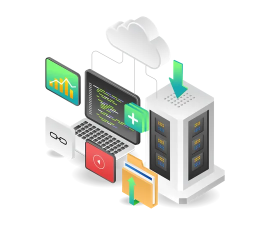 Programmation cloud  Illustration