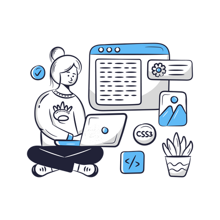 Programmation de sites Web  Illustration