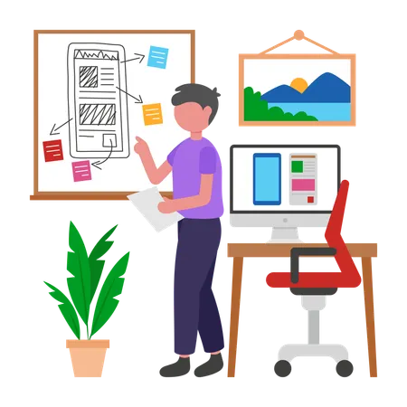 Programmer develops Prototyping  Illustration