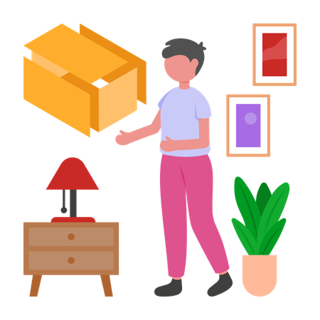 Programmer doing Deconstructed Design  Illustration