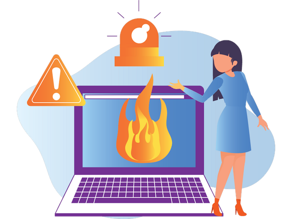 Programmer faces Website crash issue  Illustration