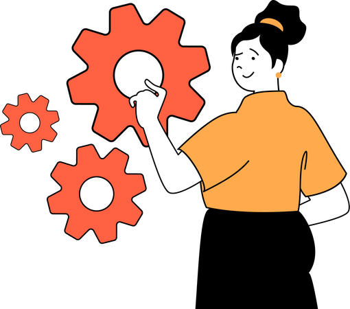 Programmer is doing web monitoring  Illustration