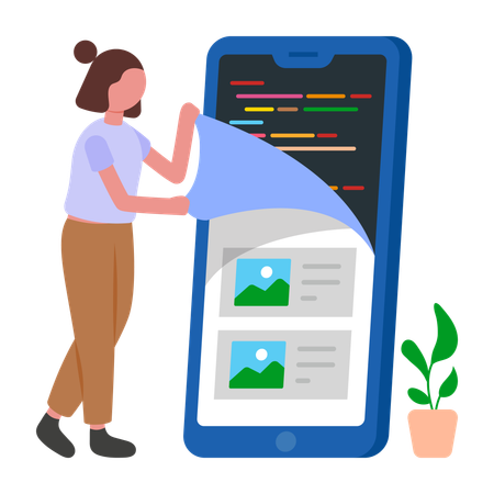 Le programmeur développe le code source  Illustration