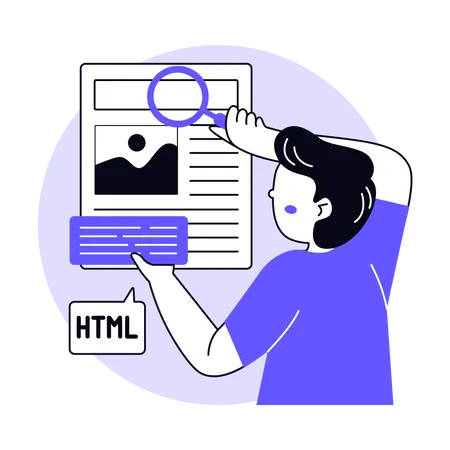 Programmeur HTML  Illustration