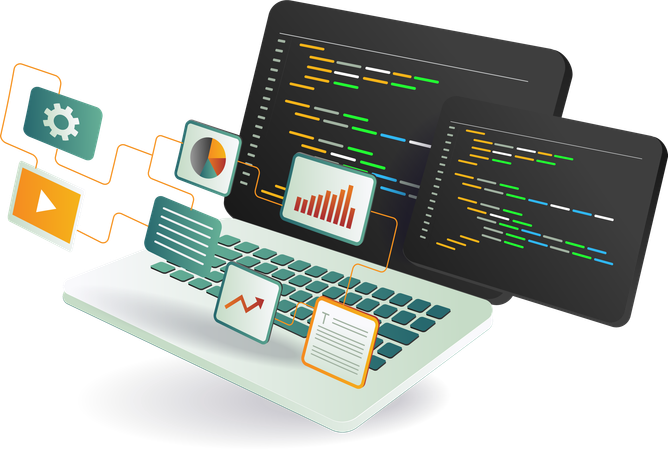 Programmiercode  Illustration