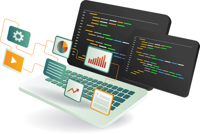 Programmiercode  Illustration
