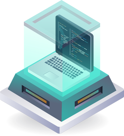 Programmiersprache Datenschutzraum  Illustration