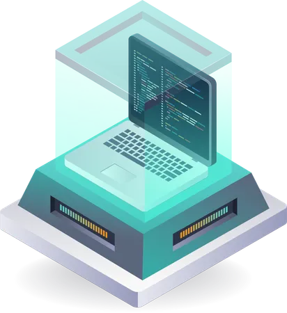 Programmiersprache Datenschutzraum  Illustration