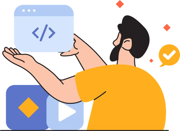 Programming Learning  Illustration