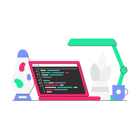 Programming Workspace Illustration