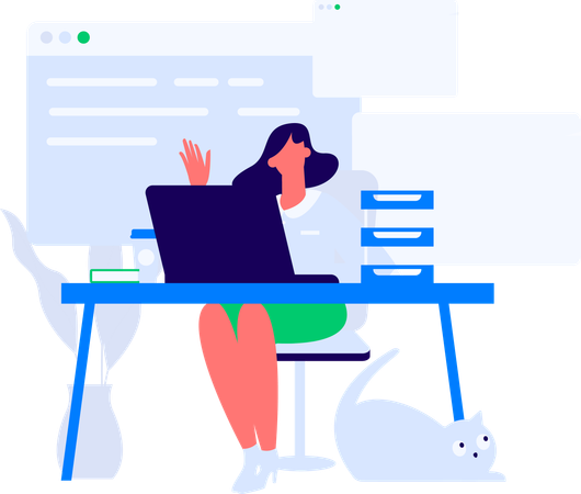 プログラミング13ブルーフラット  イラスト