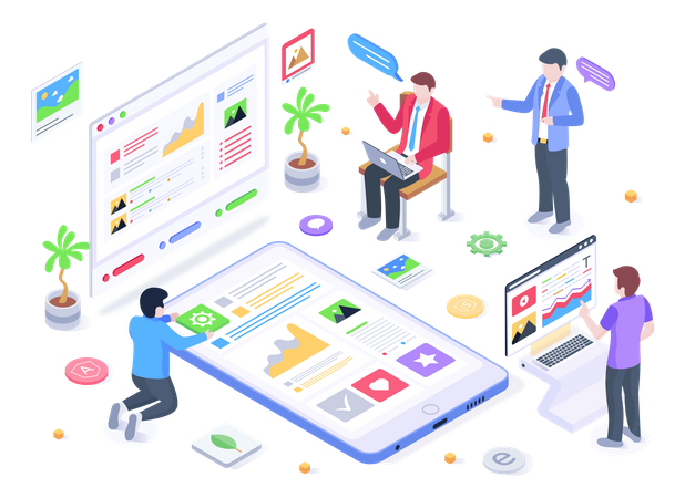 Progressive Web  Illustration