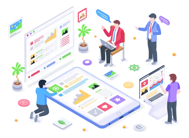 Progressive Web  Illustration