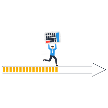 Progresso do investimento  Ilustração