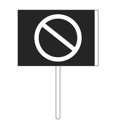 Prohibition sign  Illustration