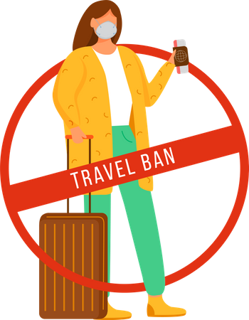 Proibição de viajar  Ilustração