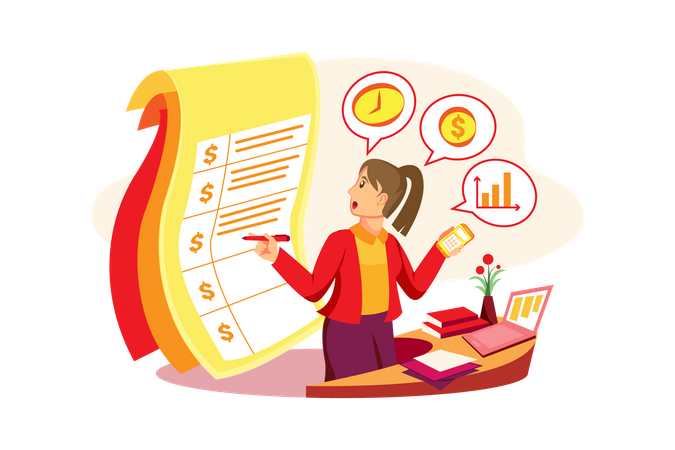 Project costing by financial advisor  Illustration