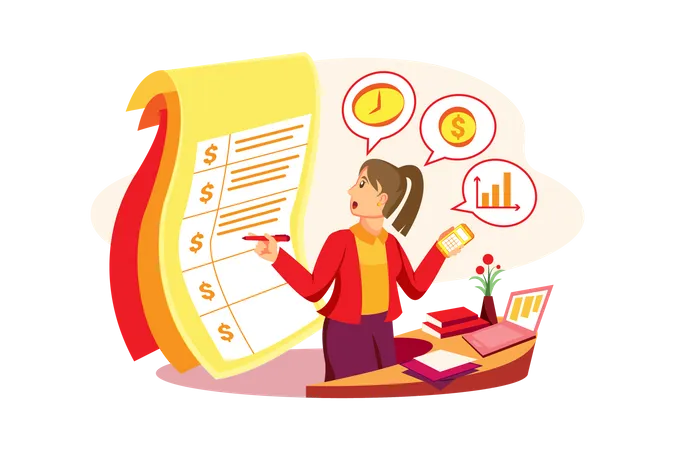 Project costing by financial advisor  Illustration