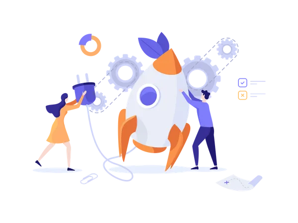 Project development team  Illustration