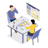 project discussion illustration svg