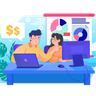 project income illustration free download