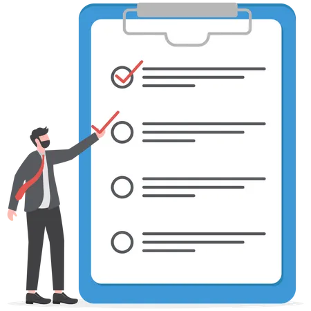 Finishing Todo List Work Checklist Or Accomplishment Project Management Teamwork To Get Work Done Complete Plan Concept Businessman Coworkers Help Put Checkmark On Checkbox Task List Clipboard Illustration