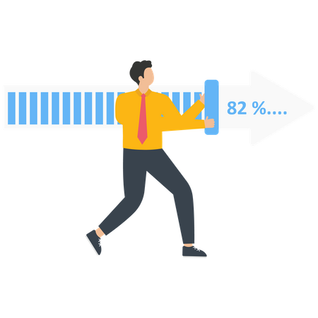 Project Progress Bar  Illustration