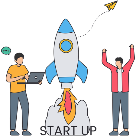 Project Startup launch event  Illustration