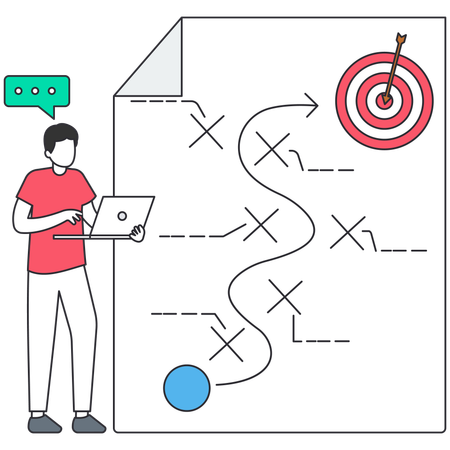 Project strategy or planning approach  Illustration