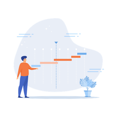 Project timeline or schedule  Illustration