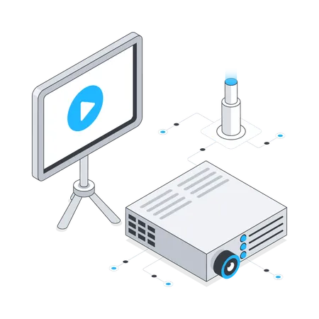 Projector  Illustration