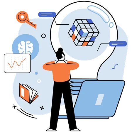 Das Projekt umfasst das Sammeln und Analysieren von Daten  Illustration