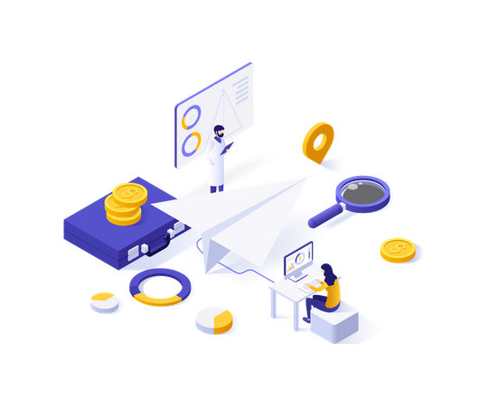 Projektmanagement  Illustration