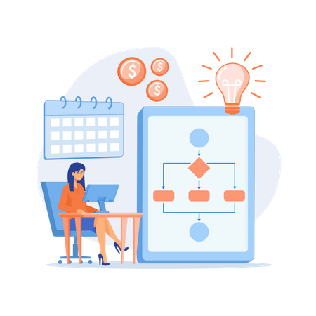 Projektmanagement  Illustration