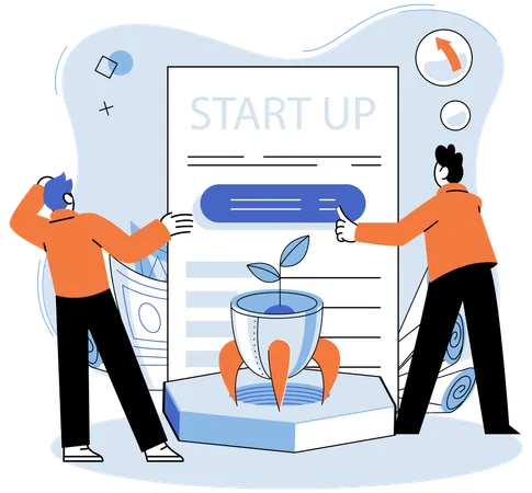 Projektstart Investition  Illustration