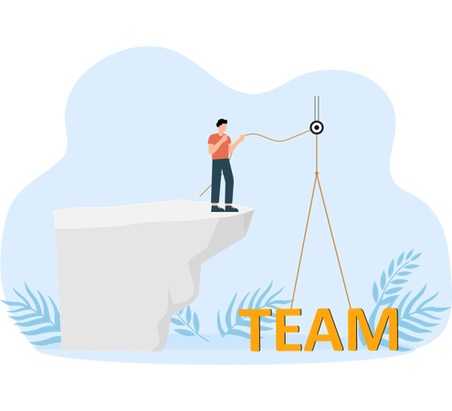 Projet d'entreprise et travail d'équipe pour les entreprises  Illustration