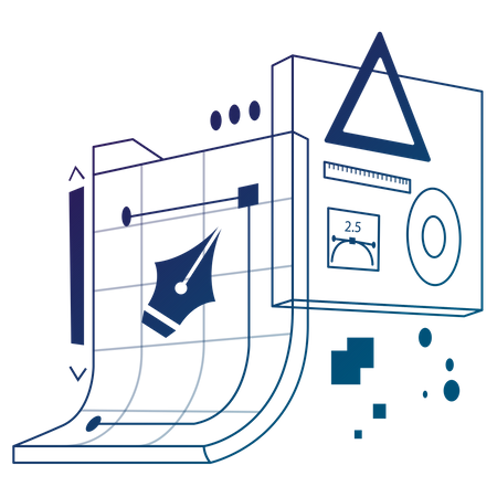 Projeto de construção  Ilustração