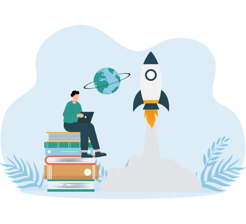 Lançamento de projeto feito por empresário  Ilustração