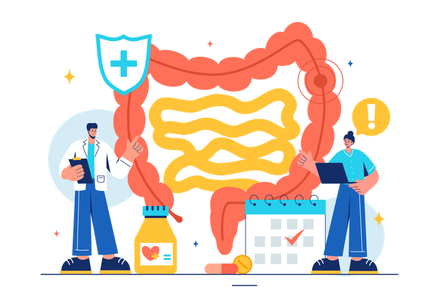 Termin beim Proktologen  Illustration