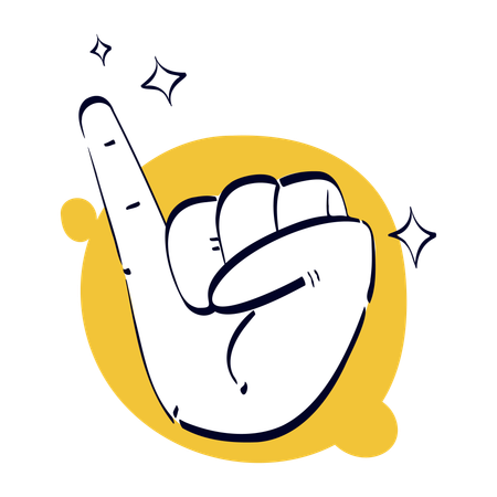Promise Pinkie Hand Gesture  イラスト