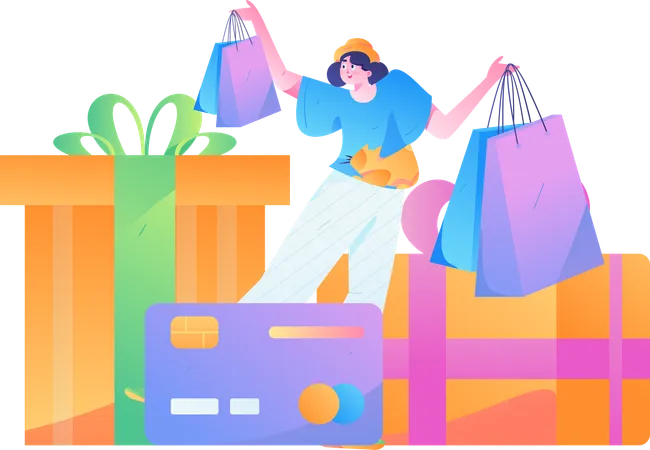 Promoção de compras  Illustration