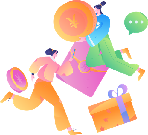 Promoción de descuento  Ilustración