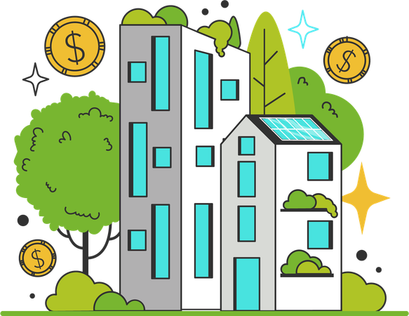 Promote development of green buildings  Illustration