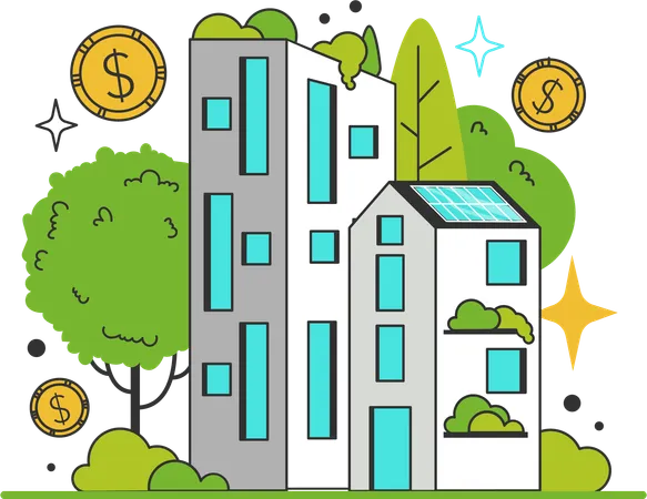 Promote development of green buildings  Illustration