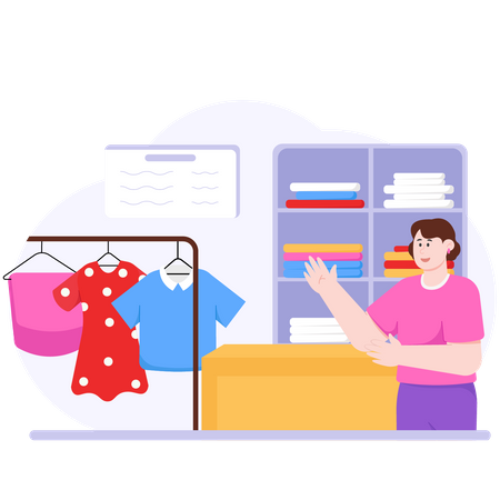 Promoting Laundry  Illustration