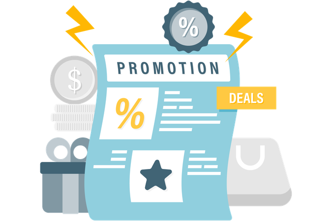 Promotional discount  Illustration