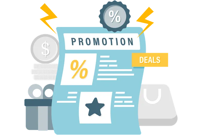 Promotional discount  Illustration