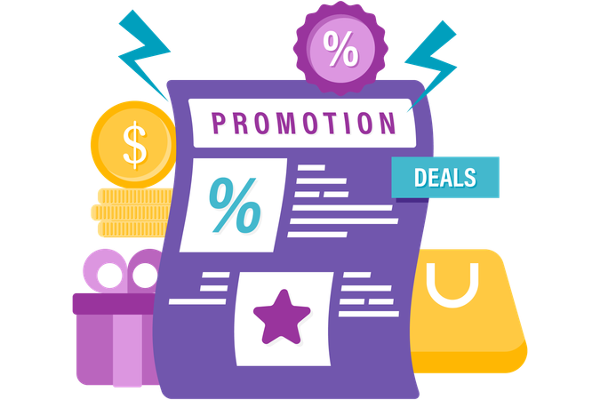 Promotional discount  Illustration