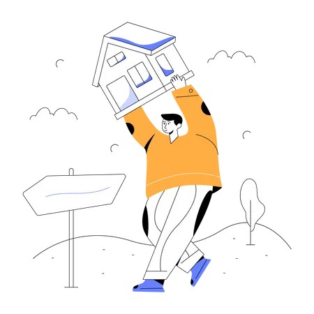 A Character Based Flat Illustration Of Property Illustration