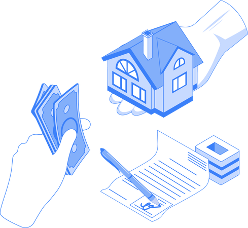 Property agreement and payment  Illustration